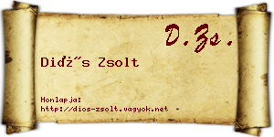 Diós Zsolt névjegykártya